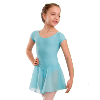 (image for) Voile Skirted Leotard (aqua)