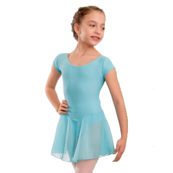 (image for) Voile Skirted Leotard (aqua)